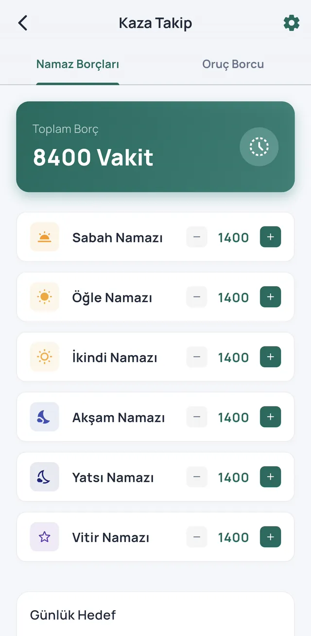 What you prayed and what you owe — both on record — kaza_takip