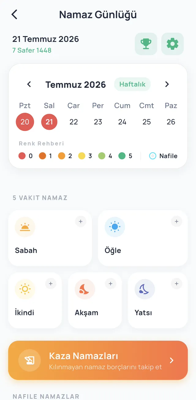 What you prayed and what you owe — both on record — namaz_tracker